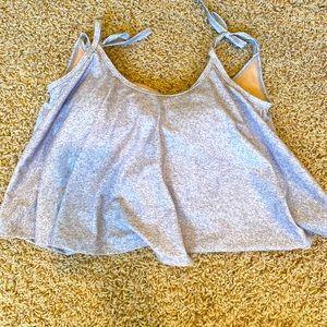 Kortni Jeane Heather Grey Swing Top